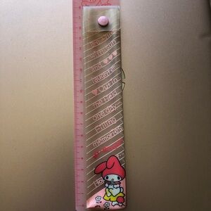 Sanrio Pink Ruler with Character Design 1976